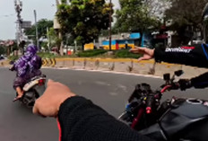 Apes! Komunitas Motor Ini Nyaris Tertabrak oleh Seorang Ibu yang Sein Kiri Belok Kanan