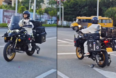 Gadis Botol Yakult Bikin Kejutan Lagi, Motor BMW R 1250GS Dimodif Jadi Roda Tiga