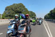 Motor Listrik TVS iQube S Makin Eksis, Puluhan Pengguna Riding Bareng di Bandung