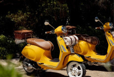Tampil Hangat dengan Warna Kuning Cerah, Vespa Rilis Skuter Edisi Terbatas Bergaya Mediterania