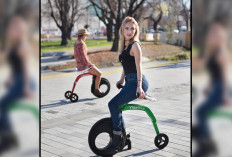 Unik! Motor Bisa Dilipat Seperti Sepeda, Bagaimana Bentuknya?