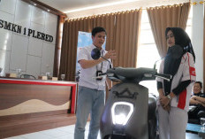 Siswa SMK Binaan AHM dapat Edukasi Teknologi Motor Listrik Honda EM1 e: