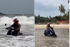 Viral! Uji Coba Motor Listrik 'Nyemplung' ke Pantai