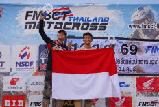 Kado HUT RI ke-81, M Zidane dan Diva Ismayana Bawa Merah Putih Berkibar di FMSCT Thailand Motocross 2026 Round 8