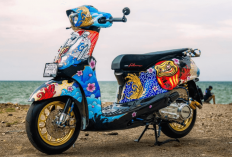 Wuih, Kerennya! Yamaha Grand Filano Hybrid Disulap Jadi Skutik Racing Look Jepang