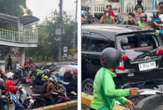 Kabur dari Polisi Akibat Pakai Plat Palsu, Mobil Ini Nekat Lawan Arah Tabrak Sejumlah Pemotor